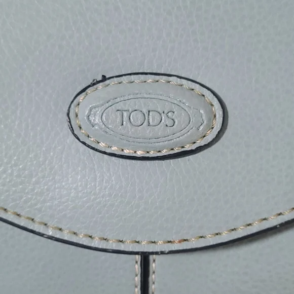 TOD'S Light Blue Leather Handle Bag - Picture 4 of 6
